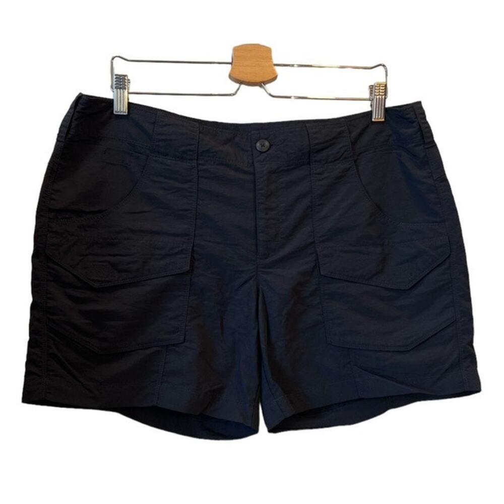 Eddie Bauer Hiking Tech Shorts Nylon 5.5" Size 14 Black Gorpcore Outdoor Active